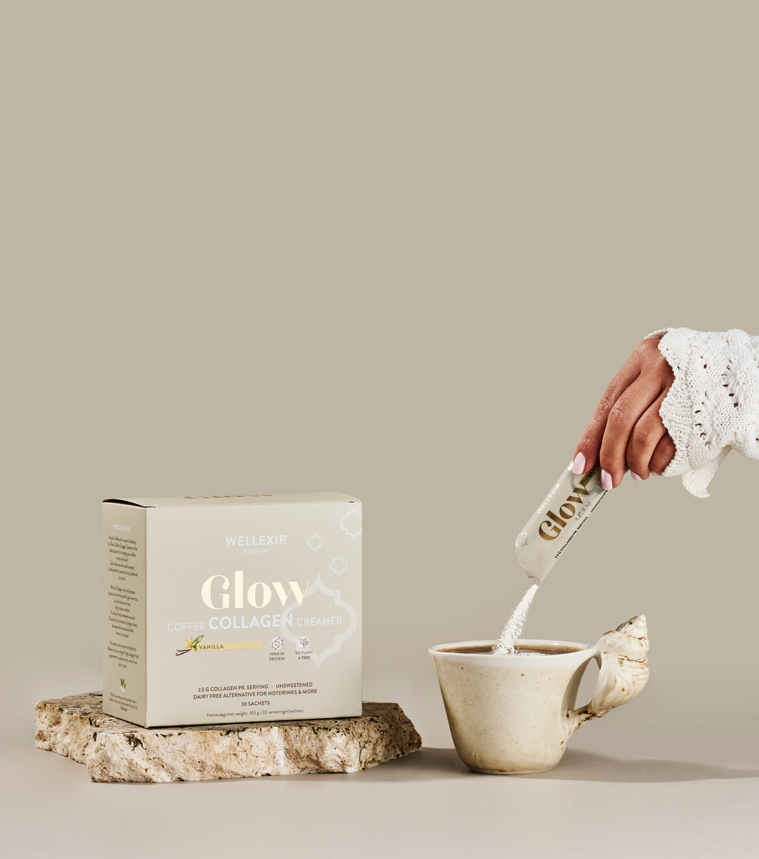 Wellexir Glow Collagen Coffee Creamer Vanilla - 30 BOX