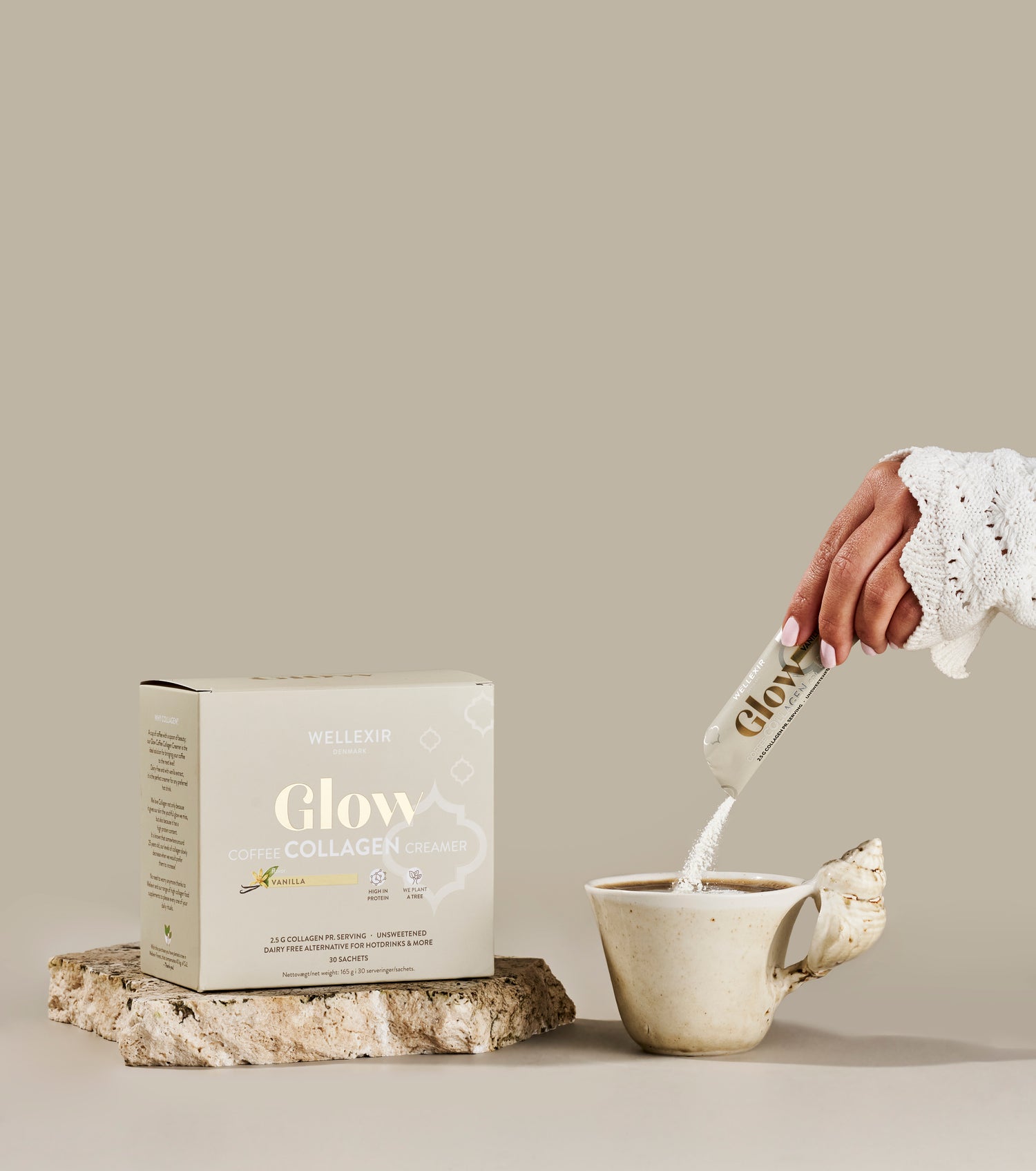Wellexir Glow Collagen Coffee Creamer Vanilla - 30 BOX