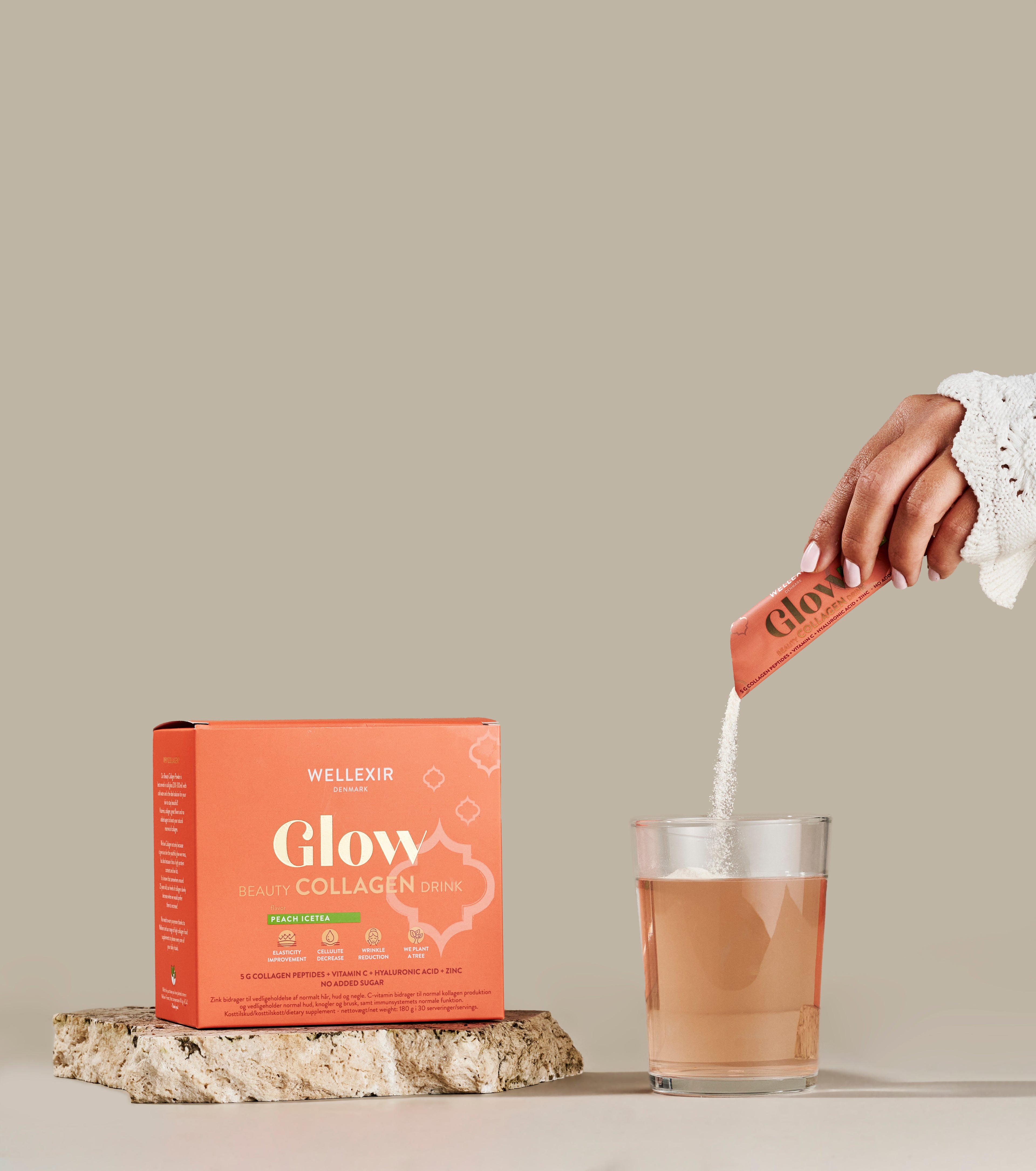 Wellexir Glow Beauty Drink - Peach Ice Tea 30 BOX