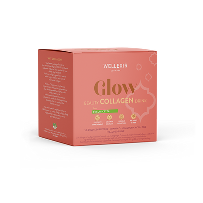 Glow collagen peach icetea Box with 30 sachets - WELLEXIR